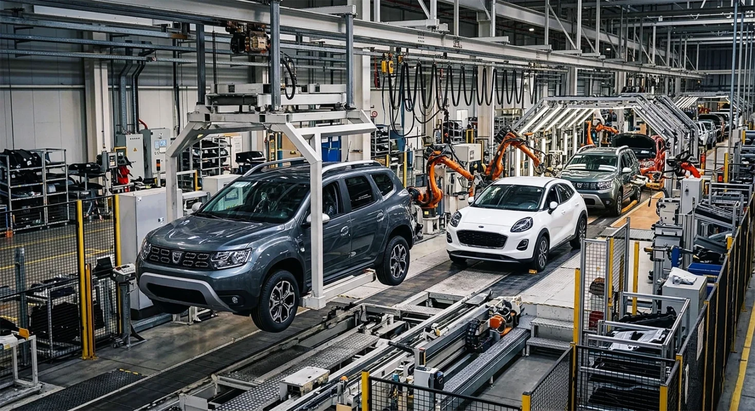 Producția auto din România a scăzut cu aproape 15% în luna mai. Ce se ascunde în spatele declinului